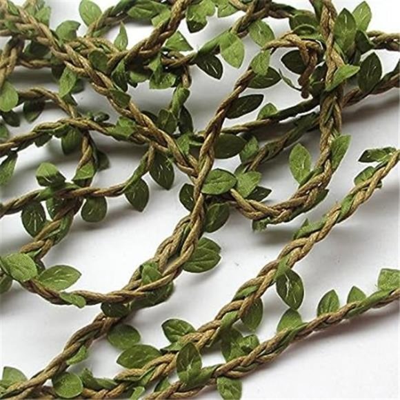 10M Artificial Vine Fake Foliage Leaf Plant Garland Rustic Wedding Home Decor - Picture 4 of 4